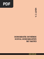 V. İ. Lenin - Demokratik Devrimde Sosyal Demokrasinin İki Taktiği