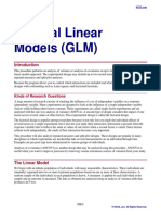 General Linear Models (GLM)