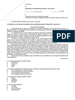 8° Lenguaje - Comprensión Lectora 2 - FORMA A