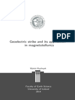 Geoelectric Strike and Its Application in Magnetotellurics