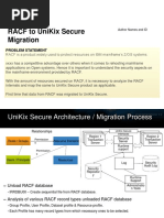 RACF To UniKix Secure Migration 2010