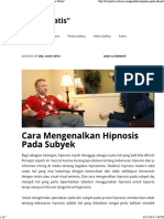 Cara Mengenalkan Hipnosis Pada Subyek - Hipnotis Gratis