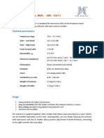 Microwave Parabolic Antenna for 10-11 GHz Bands