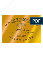 DR.LEOVEANU T.IONUT HORIA-Placheta organizator revedere 20 de ani absolvire medicina Vaile Goldis Arad 1998-2018