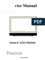 Vizio P50 HDM (P50 HDTV20A) Plasma TV Service Manual