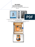 Bump Test Procedure