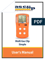 BW Clip Real Time Gas Detector Manual | PDF | Sensor | Calibration