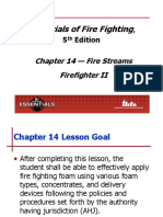 Essentials of Fire Fighting: Chapter 14 - Fire Streams Firefighter II