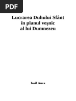 Iosif Anca - Lucrarea Duhului Sfânt în planul veşnic al lui Dumnezeu
