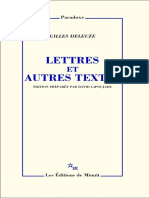 Deleuze Lettres Et Autres Textes