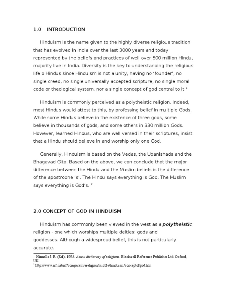 Understanding the Hindu Concept of God | PDF | Vishnu | Bhagavad Gita