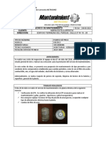 Informe Servicio de Mantenimiento