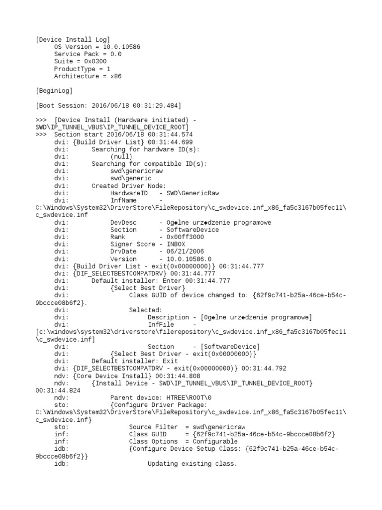 Setupapi Dev Log | PDF