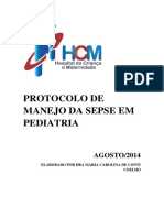 Protocolo de Manejo Da Sepse em Pediatria