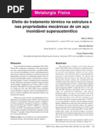 Ensaios em Aços inoxodáveis