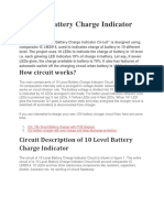 10 Level Battery Charge Indicator Circuit