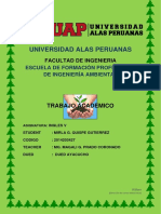 Universidad Alas Peruanas: Escuela de Formación Profesional de Ingeniería Ambiental