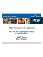 Water Pressures and The Economy: How Are We Adapting and Leading in Difficult Times?
