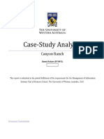 Case-Study Analysis: Canyon Ranch