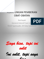 Perhitungan Pemberian Obat Obatan