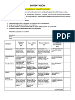 Sustentación de temas