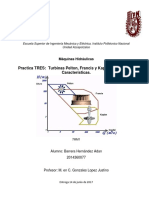 Máquinas Hidráulicas - Curvas Características Turbinas Pelton, Francis y Kaplan