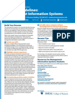 Resume Guidelines: Management Information Systems
