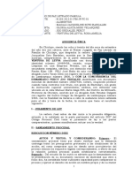 Audiencia única de alimentos a favor de menor