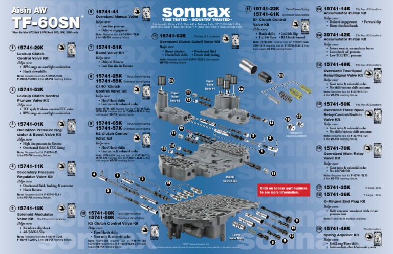TF 60sn | PDF | Manual Transmission | Valve