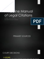 Philippine Manual of Legal Citations