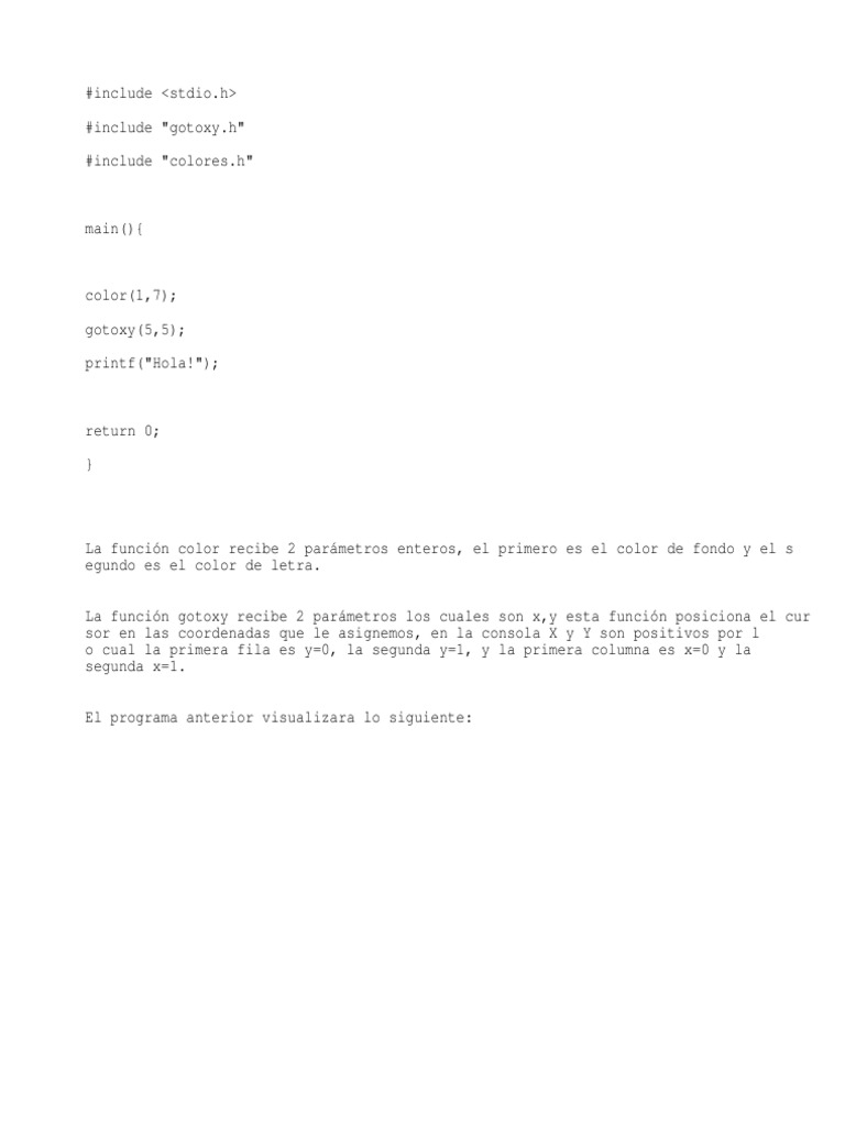 Gotoxy | PDF