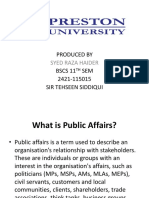 What is Public Affairs? Understanding Stakeholder Engagement
