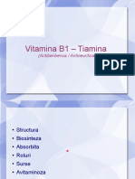 Vitamina B1 - Tiamina: (Antiberiberica / Antinevritica)