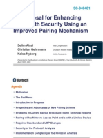 Proposal For Enhancing Bluetooth Security Using An Improved Pairing Mechanism