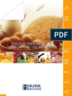 Catálogo Alimentos HANNA Instruments Bolivia