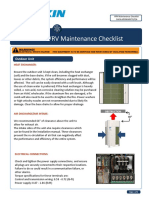 VRV Maintenance Checklist
