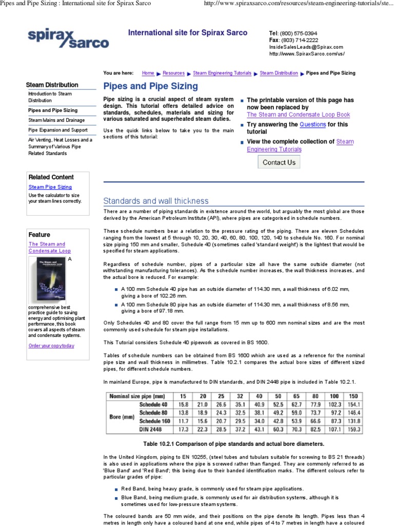 Steam Pipe Sizing Guide | PDF | Reynolds Number | Fluid Dynamics