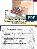 History and Evolution of Philippine Local Government and Administration