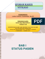 Laporan Kasus Vitiligo: Pembimbing: Letkol CKM Dr. Susilowati, SP - KK