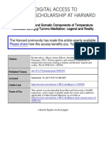 Neurocognitive and Somatic Components of Temperature Increases During G-Tummo Meditation: Legend and Reality