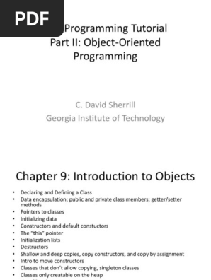 C Programming Tutorial Part Ii Object Oriented Programming Constructor Object Oriented Programming Class Computer Programming