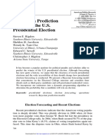 A Bayesian Prediction Model For The U.S. Presidential Election