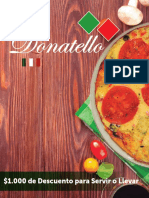 Carta Donatello Pizzas PDF