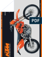 Bedienungsanleitung KTM 250-450-525 EXC - SX - MXC - EXC Racing 2003