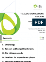 Telecommunications Reform: Mee#ng of The Network of Economic Regulators