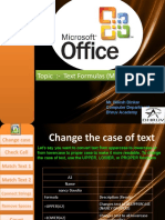 Text Formulas in Ms-Excel Guide