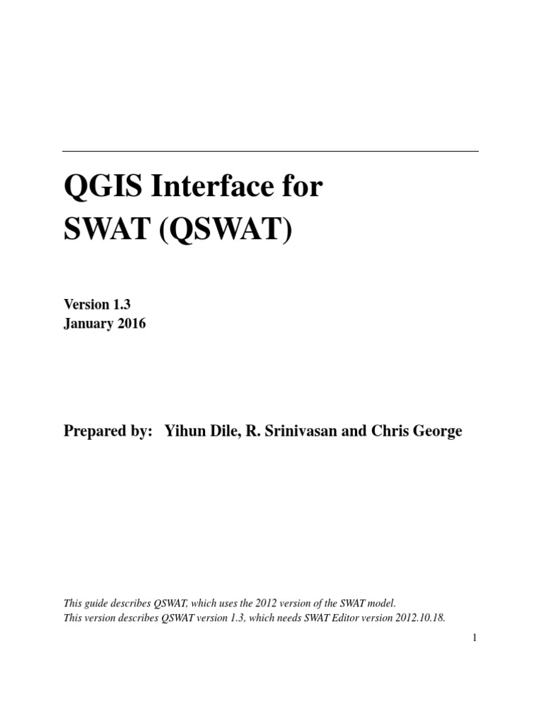 QSWAT Installation and Setup Guide | PDF | Zip (File Format) | Computer ...