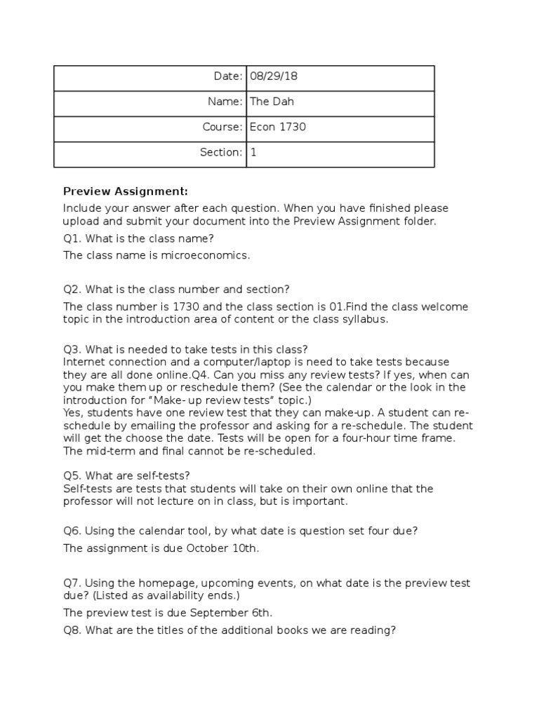 Previewquestions | PDF | Plagiarism | Behavior Modification