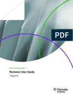 Reviewer User Guide: Scholarone Manuscripts ™