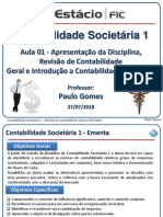 Contabilidade Societária 1 - Revisão de Contabilidade Geral